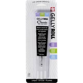 Sakura 57454 Gelly Roll Classic Ass't (05/08/10) 3pk Pen White