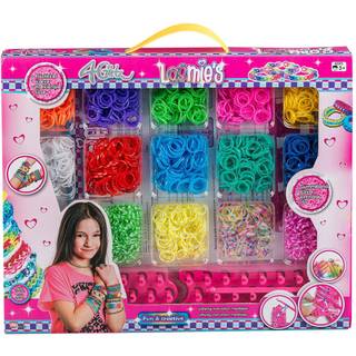 2800 Loom Bands m væve 4-Girlz Hobby Smykker 063132