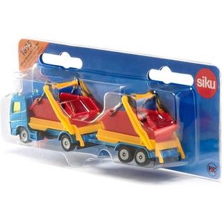 SIKU Lastbil Med Åben Container+Trailer