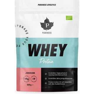 Pureness Athletics Whey Protein, Jordbær, 500 g