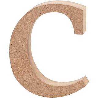Træbogstav 'c' - 8,4 cm til personlig dekoration