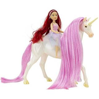Breyer Horses Freedom Series Unicorn and Rider Set | Sky & Meadow | Fantasy Horse and Rider Set | Hestleget?j | 9,75 """" x 7 """" | 1:12 skala | Mod