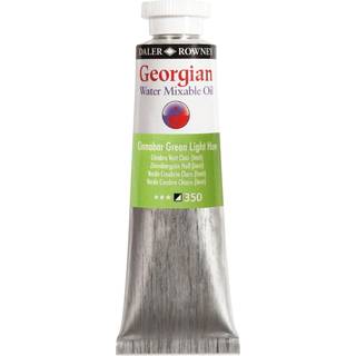 Georgian Water Mixable Oil Colour, vandopløselig oliefarve 37 ml Cinnabar Green Light Hue 350