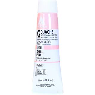 Holbein Acryla Gouache Artists Acryl Polymer Emulsion 20ml Shell Pink (D011)