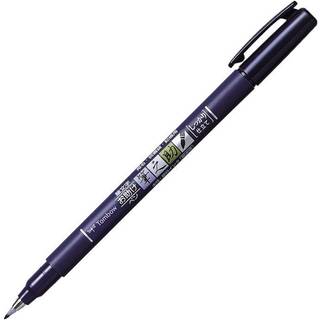 Brush pen Fudenosuke hård grøn, Tombow WS-BH07, 6stk