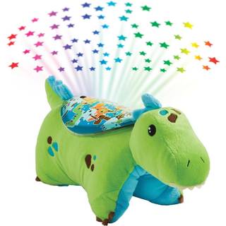 Pillow Pets Sleepime Lites Green Dinosaur Fyldt dyreplysende natlys
