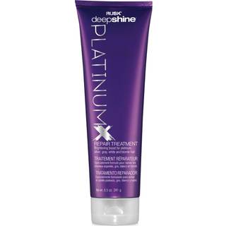 Rusk DeepShine Platinumx Reparationsbehandling Reparationer og fugter kemisk behandlet eller beskadiget h?r tilf?jer glans til platinblonde gr? o