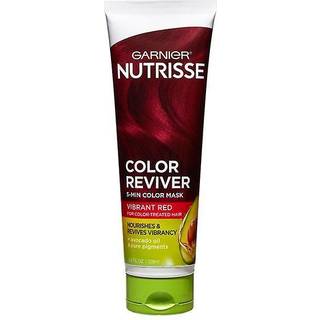 Garnier Nutrisse Color Reviver 5-minutters nærende hårmaske til farvet hår - Vibrant Red, med avocadoolie, 125 ml