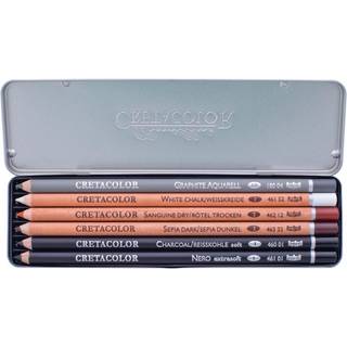 Cretacolor Primo-tegning s?t 6-blyanter Multicolor Basic (15-40-006)
