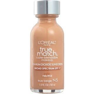 L'Oreal Paris Makeup True Match Super-Blendable Liquid Foundation True Beige N5 1 fl oz 1 Count