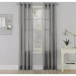 Nr. 918 Erica knust Sheer Voile Rod Pocket Curtain Panel 51 """" X 84 """" Whisper Pink