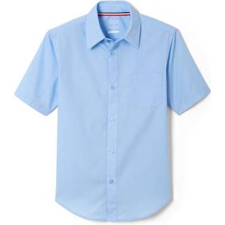French Toast Boys 'Short Sleeve Classic Poplin Dress Shirt (Standard & Husky) Light Blue 16
