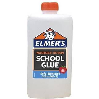 Elmer's Washable No Run School Lim Quart Hvid