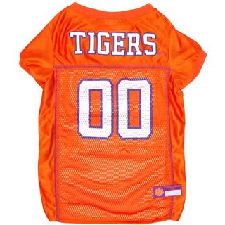 Kæledyr først NCAA College Clemson Tigers Mesh Jersey til hunde & katte Størrelse X-Small Licenseret Dog Jersey med dit yndlings fodbold/basketba