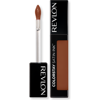 Revlon ColorStay Satin Ink Langtidsholdbar Flydende Læbestift, Nuance 002 Wild Ride, 0,17 fl oz, med solbærkerneolie, satin finish