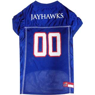 Kæledyrs første NCAA College Kansas Jayhawks Mesh Jersey for Dogs & Cats X-Small. Licenseret hundetrøje med dit foretrukne fodbold/basketball col