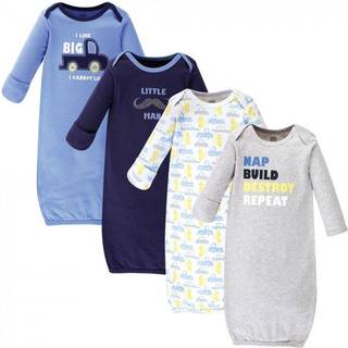 Luvable Friends Unisex Baby Cotton Gowns Trucks 0-6 måneder