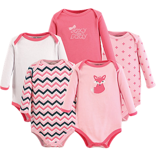 Luvable venner unisex baby bomuld lang?rmet bodysuits foxy 6-9 m?neder