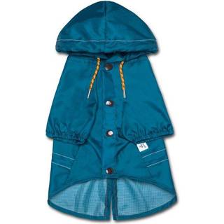 TouchDog 'Split-Vent' Lightweight Dog Raincoat Poncho-Vandt?t hundefrakke med justerbar talje og split-Vent-Pet Raincoat eller udend?rs hundejakk