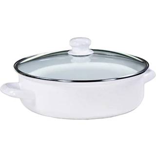 Golden Rabbit Emaljware - 5qt Saute Pan (Cobalt Swirl)