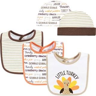 Hudson Baby Unisex Baby Cotton Bum and Pandeband eller Caps Set Lille Tyrkiet ?n st?rrelse