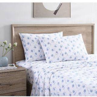 Stone Cottage - Twin Sheets Cotton Percale Bedding Set Crisp & Cool Home Decor (Floral Breeze Twin)
