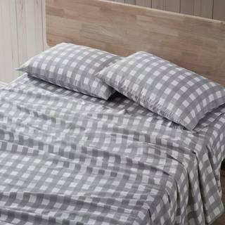 Eddie Bauer Home Sheets Cotton Percale Sengding Set Crisp & Cool Stylish Home Decor Queen Lakehouse Plaid Gray/White