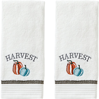 SKL Home Fall Nature's Harvest H?ndkl?de Indstil hvidt lille