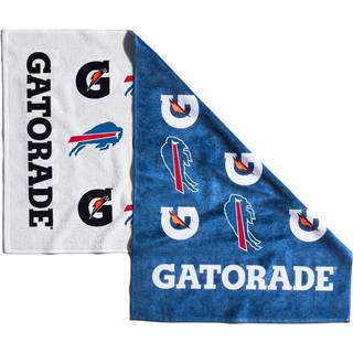 Buffalo Bills sidelinen-håndklæde - eksklusivt Gatorade x Bills, 100% bomuld, klar til halsdrapé ved træning og kampdag