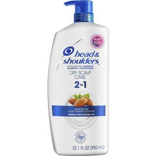 Hoved og skuldre t?r hovedbundpleje med mandelolie 2-i-1 anti-sk?l paraben gratis shampoo + balsam 32.1 fl oz