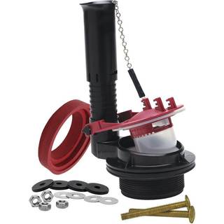 Fluidmaster 540AKRP5 3-tommer komplet justerbar toiletskylle-ventilreparationskit sort