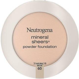 Neutrogena Mineral Sheers Compact Powder Foundation Letvægt og oliefri mineralfundament Fragrance-Free Natural Beige 60 .34 Oz