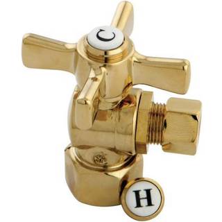 Kingston Brass CC43102ZX 1/2 """" FIP X 3/8 """" OD -komprimeringsventil Poleret messing