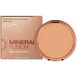 Mineral Fusion Pressed Powder Foundation dyb 1 - Med/Tan Skin m/Golden Undertones Alder Defying Foundation Makeup With Matte Finish Talc Free Fac