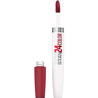 Maybelline Super Stay 24 2-trins langvarig flydende l?bestift og l?bebalsam 930 By Iblaze 1 t?lling