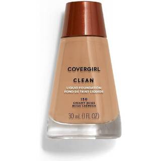 Covergirl Clean Liquid Makeup Creamy Beige [150] 1 oz (pakke med 4)