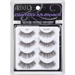 Ardell Glamour False Eyelashes Multipack 105 - Letv?gts naturvolumen vipper Komfortable let at anvende 4 par 1 -pakke