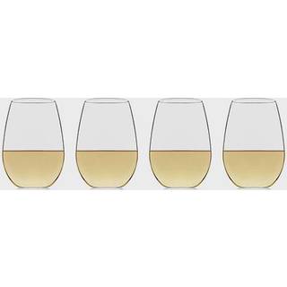 Libbey Signature Hvidvinklas Sæt med 4 elegante opvaskemaskine Safe Stemless White Wine Glasses Elegante vinglas til bryllupper Fødselsdage