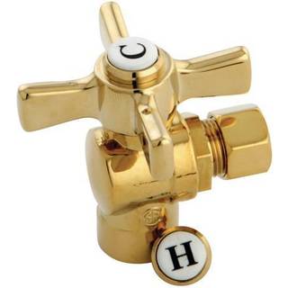 Kingston Brass CC43202ZX 1/2 """" Sved x 3/8 """" OD -komprimeringsventil Poleret messing