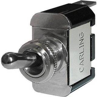 Vippeafbryder Blue Sea Systems WeatherDeck Toggle Switch SPST, 1-polet, Tænd-Sluk, 15 A (12 V DC) / 15 A (125 V AC) / 10 A (250 V AC), sølv