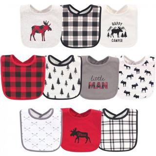 Hudson Baby Unisex Baby Bomuld Buffalo Plaid Moose One St?rrelse