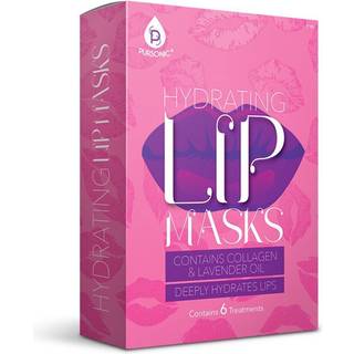 Pursonic | Fugning af læbe masker til fugtgivende tørre og spændte læber - blødgør og forynger fine linjer Rynker og krækninger (pakke på 6)