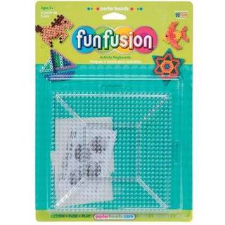 Perler perler Funfusion: Stor klare sammenl?sende Pegboards 2 stk