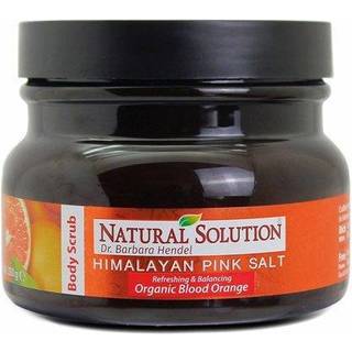 Naturlig løsning Himalayan Pink Salt Body Scrub med organisk blodorange All Natural Scrub for at eksfoliere og fugte hud - 12,3 oz organisk blodo