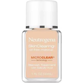 Neutrogena SkinClearing Oil-Free Acne and Blemish Fighting Liquid Foundation med salicylsyre Acne Medicine Shine Controlling for Acne Hud 60 Natu
