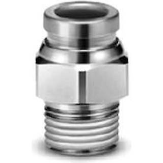 SMC Pneumatik Fittings lige messing/rustfri ø6 - 1/4'