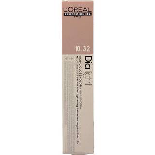L’Oréal Professionnel Dia Light Permanent hårfarve Ammoniakfri Skygge 10.32 Milkshake Platino Dorato Irisé 50 ml - 50 ml