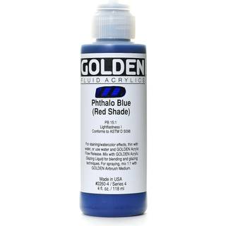 Golden Fluid Acrylics - Phthalo Blue (rød skygge) - 4 oz flaske
