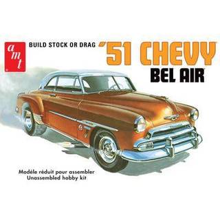 AMT Skill 2 Model Kit 1951 Chevrolet Bel Air 2-in-1 Kit Retro Deluxe Edition 1/25 skala Model