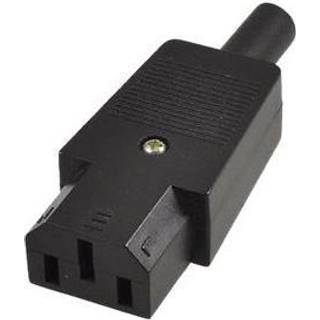 MicroConnect Apparat strømstik (230V AC, C13) | Sort | PRIS-MATCH